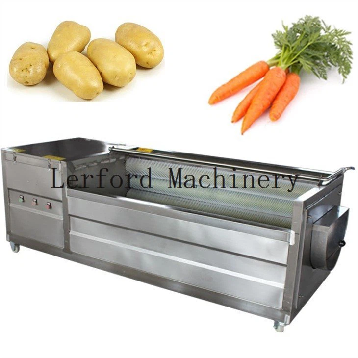 automatic potato washing and peeling machine